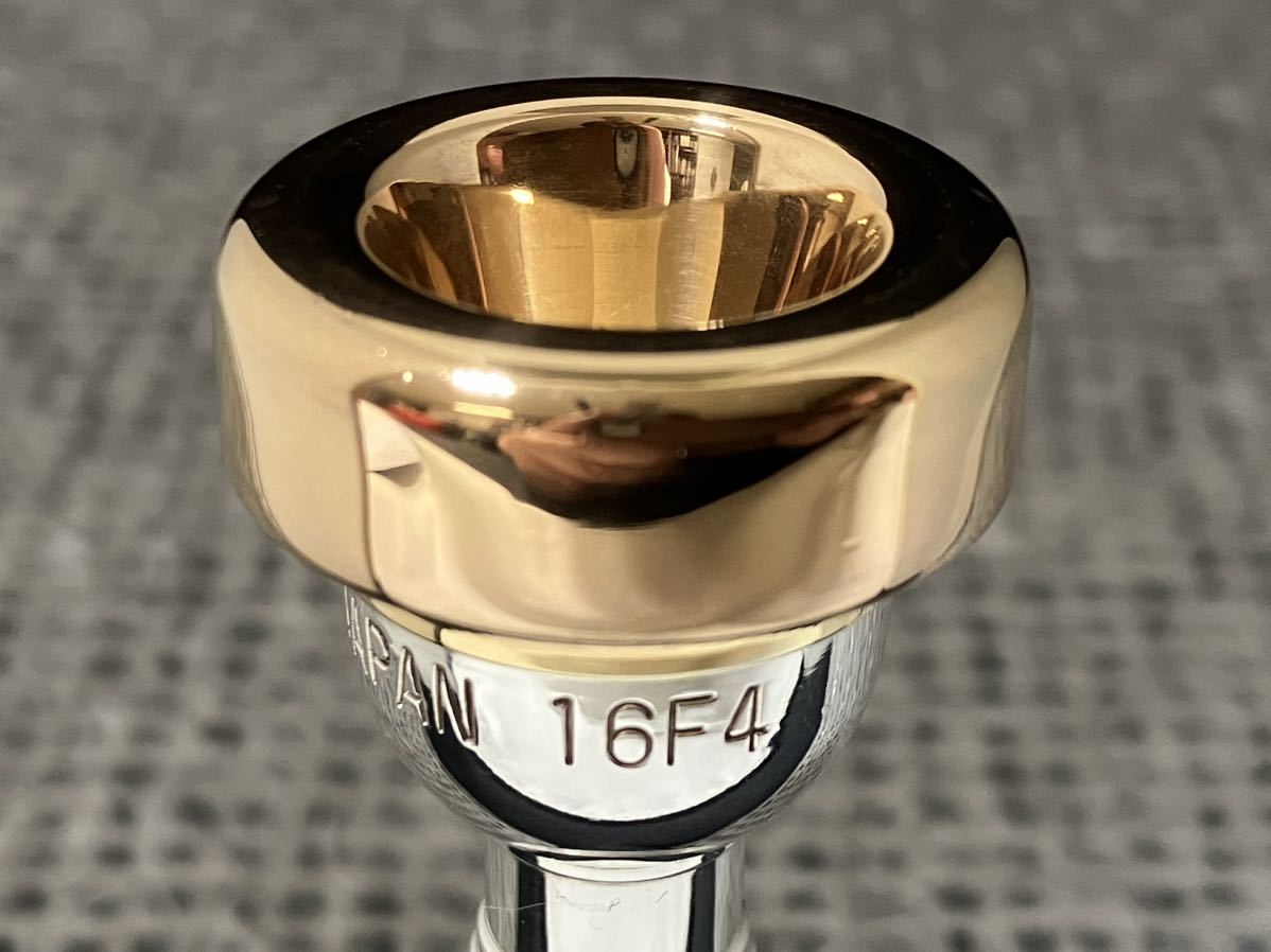 ☆お宝！ YAMAHAフリューゲルホルンマウスピース 16F4 ゴールドメッキ