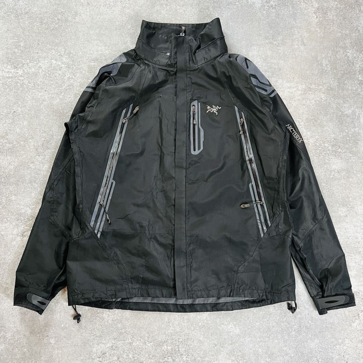 1スタ 初期 ARC'TERYX アークテリクス ブラック ヴィンテージ ビンテージ カナダ製 ナイロンジャケット