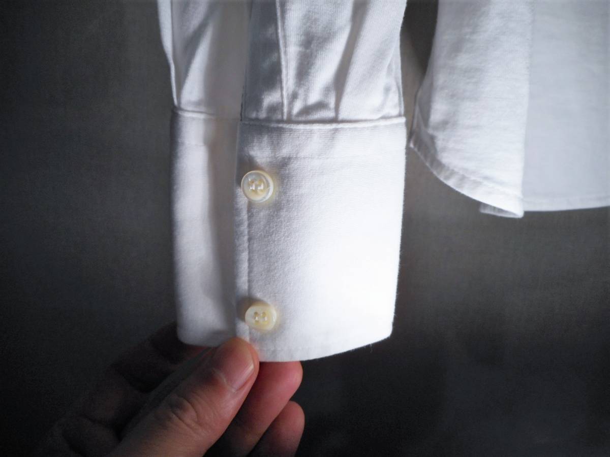 美品★『ブルネロクチネリ』【柔らか生地＆グレーステッチ装飾】デザイナーズホワイトシャツ ブルネロクチネリ ブルネロクチネリ（素材（生地・毛糸）カシミヤ BRUNELLO Sun｜「ブルネロ ◇37万BRUNELLO ブルネロクチネリ☆世界最高品質極細カシミヤストール