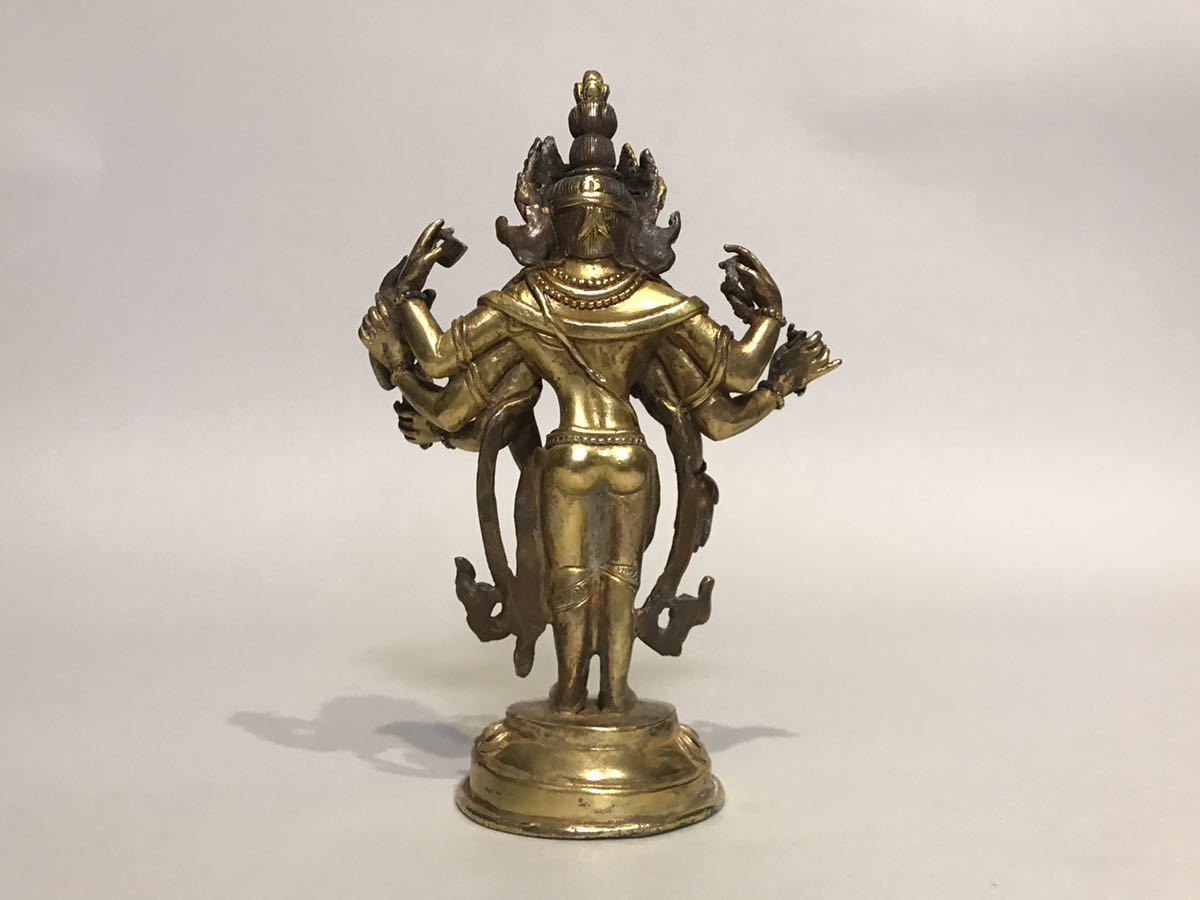 仏像 仏教美術 時代物 中国 銅製 チベット Yahoo!オークション 観音 古 