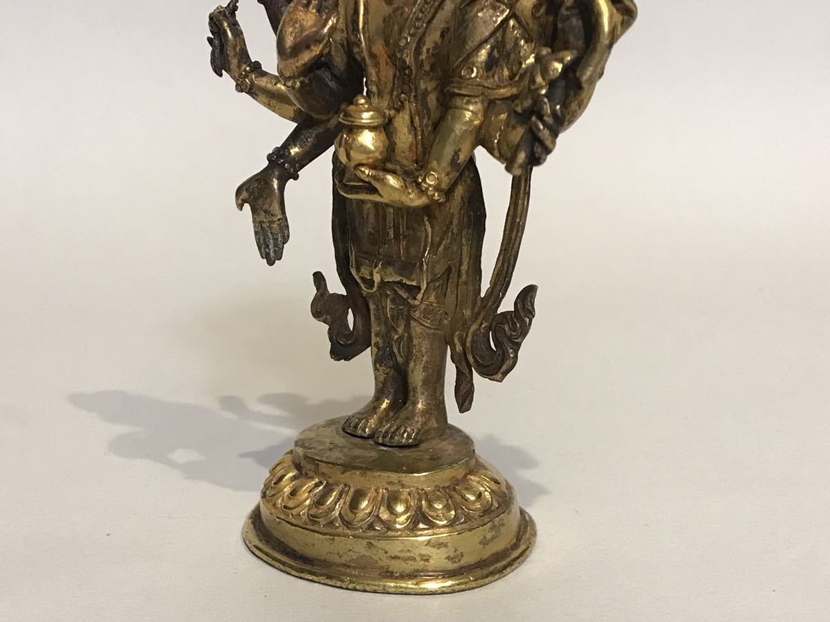 仏像 仏教美術 時代物 中国 銅製 チベット Yahoo!オークション 観音 古 