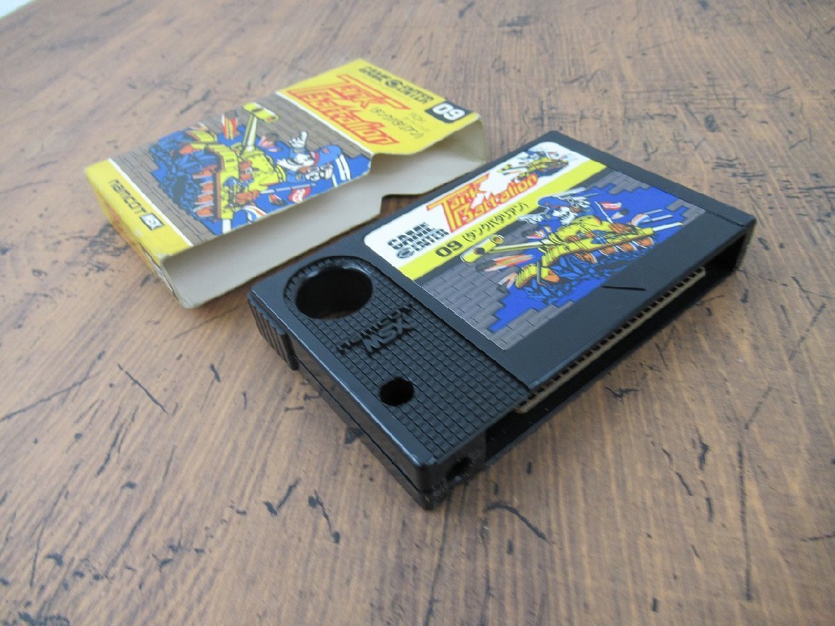 MSX用ソフト タンクバタリアン ナムコット P009/ 1円～ MSXソフト 「タンクバタリアン（Tank Battalion）」外箱
