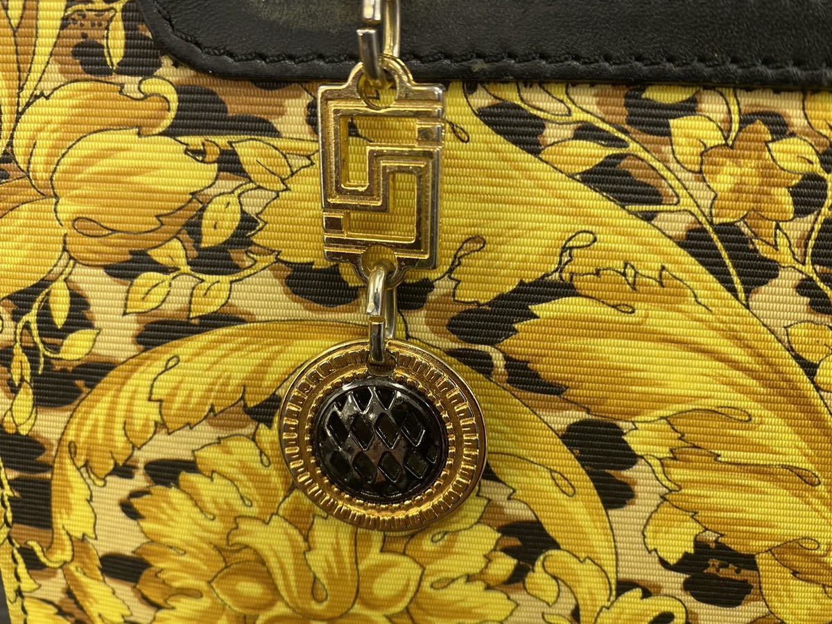 1円 □最高級□ GIANNI VERSACE ジャンニヴェルサーチ 2way ショルダー 