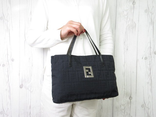 フェンディ ハンドバッグ FENDI トートバッグ 極美品 美品 ペカン FF 