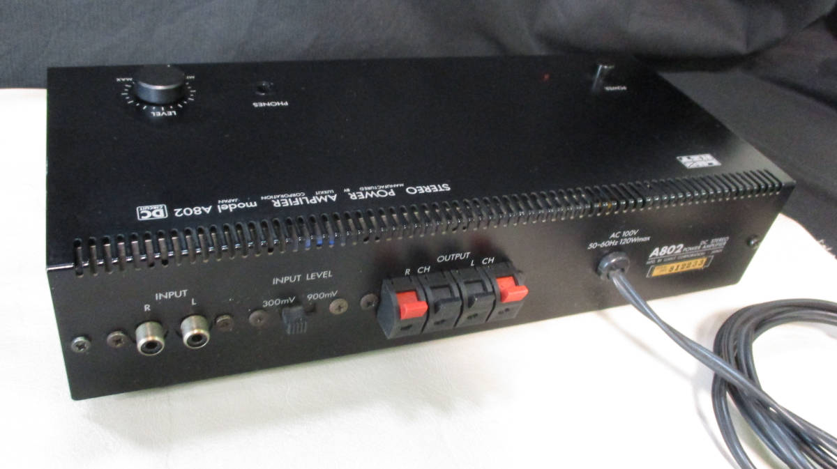 A802 LUXKIT LUXMAN パワーアンプ ラックスキット ⁄ specifications