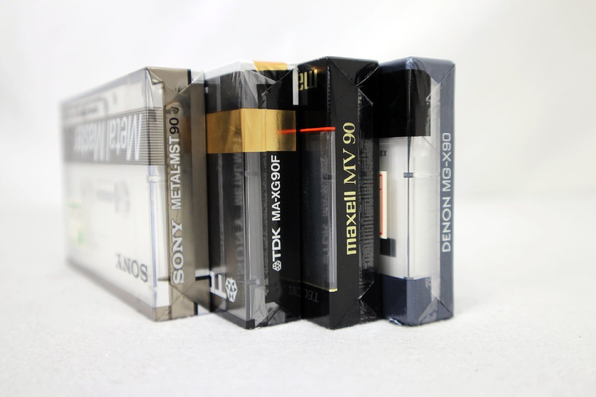 未開封品＞SONY TDK maxell DENON メタルテープ4本セット 各90分