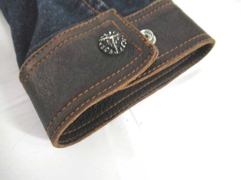 ◇ SKKIN U.S.A デニム×レザー メンズ ジャケット L BV317 SKKIN USA ◇ 90年代レザー×デニムシャツジャケット レザーの値段と価格推移は？｜27件の売買データからSKKIN Gem