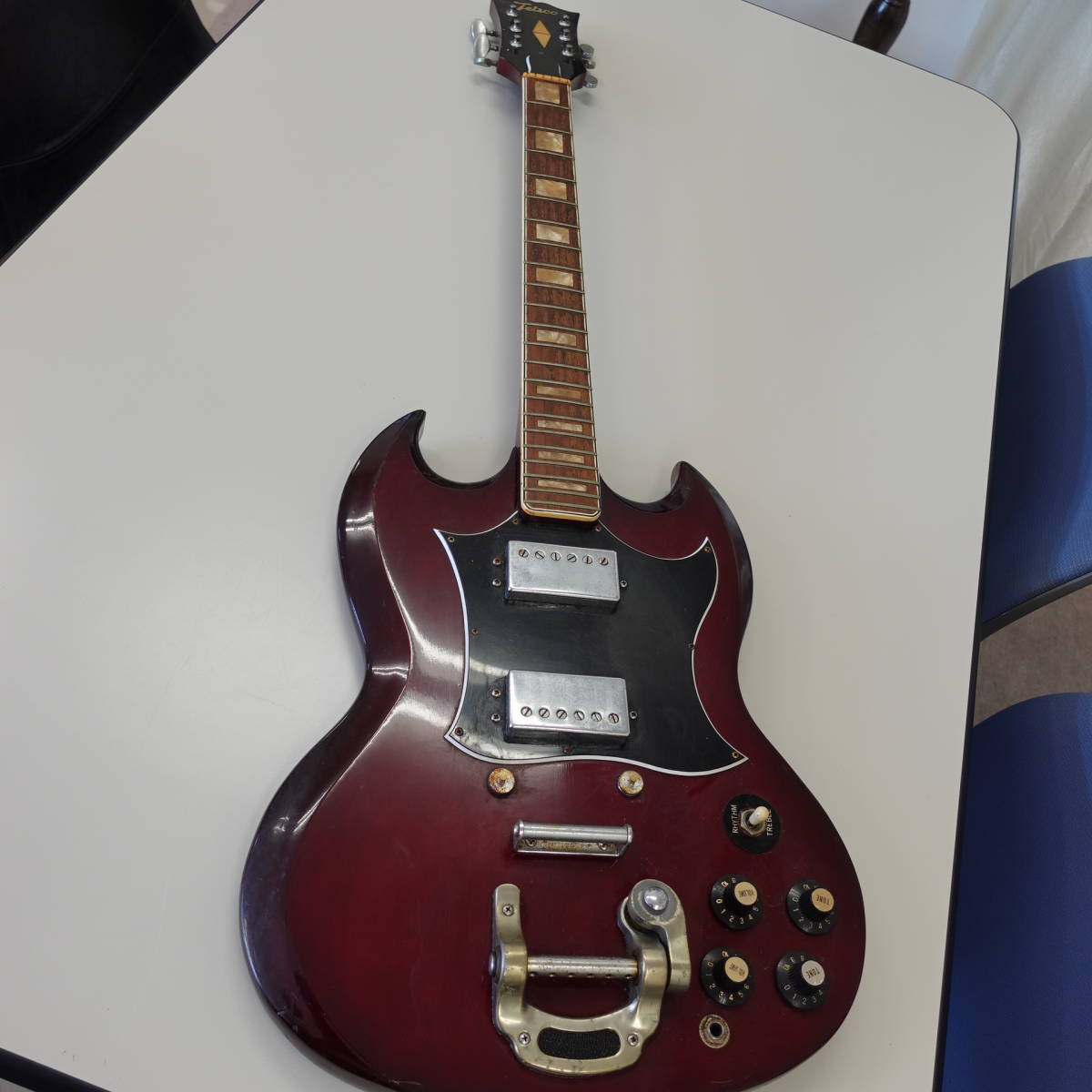 TEISCO テスコ SGタイプ エレキギター ワイン ジャンク品 【公式通販】