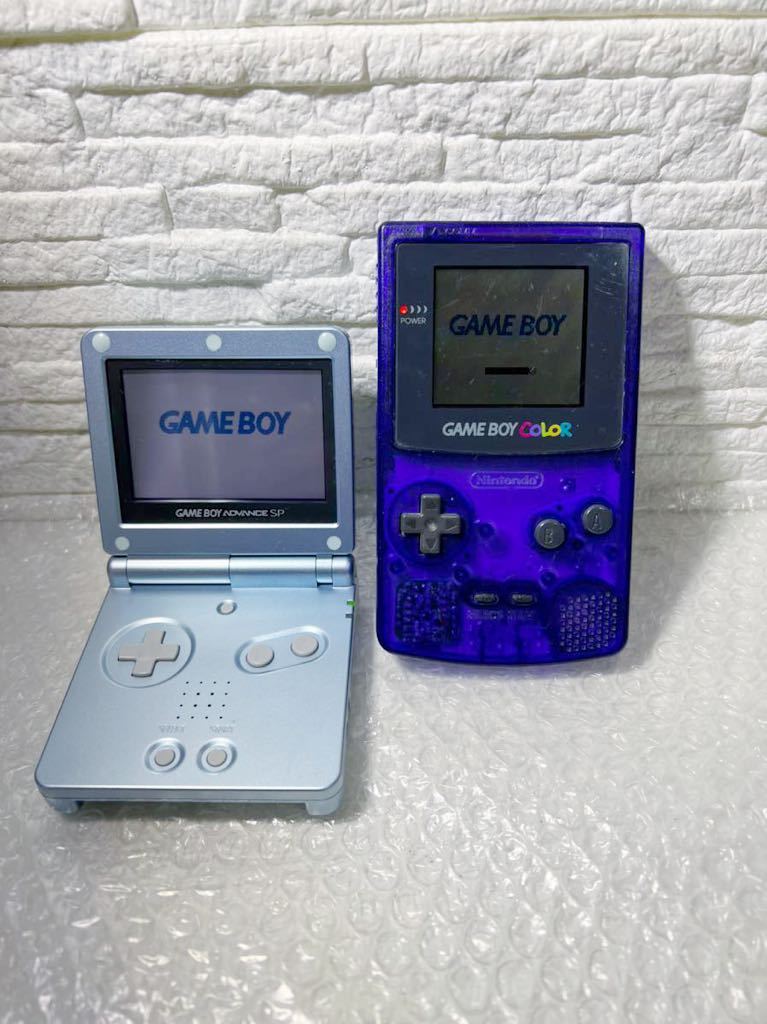 ゲーム ゲームボーイアドバンス本体 GBA ミルキーブルー 任天堂 動作 