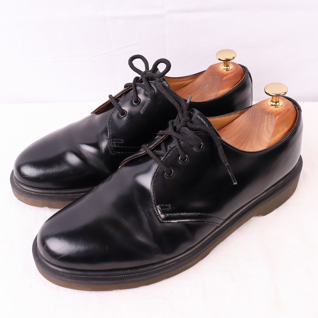  ドクターマーチン UK8/26.5cm 27.0cm/3ホール 黒 ブラック レザー ブーツ メンズ DR.Martens 古着 dm3711(UK8)｜売買されたオークション情報、yahooの商品情報をアーカイブ公開 - オークファン UK8