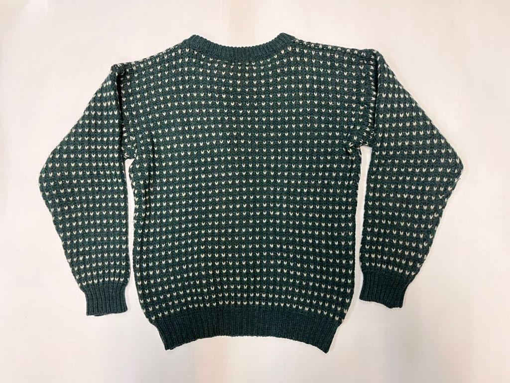 人気グリーン 80s 80年代 WOOLRICH ウールリッチ バーズアイ柄 ウール