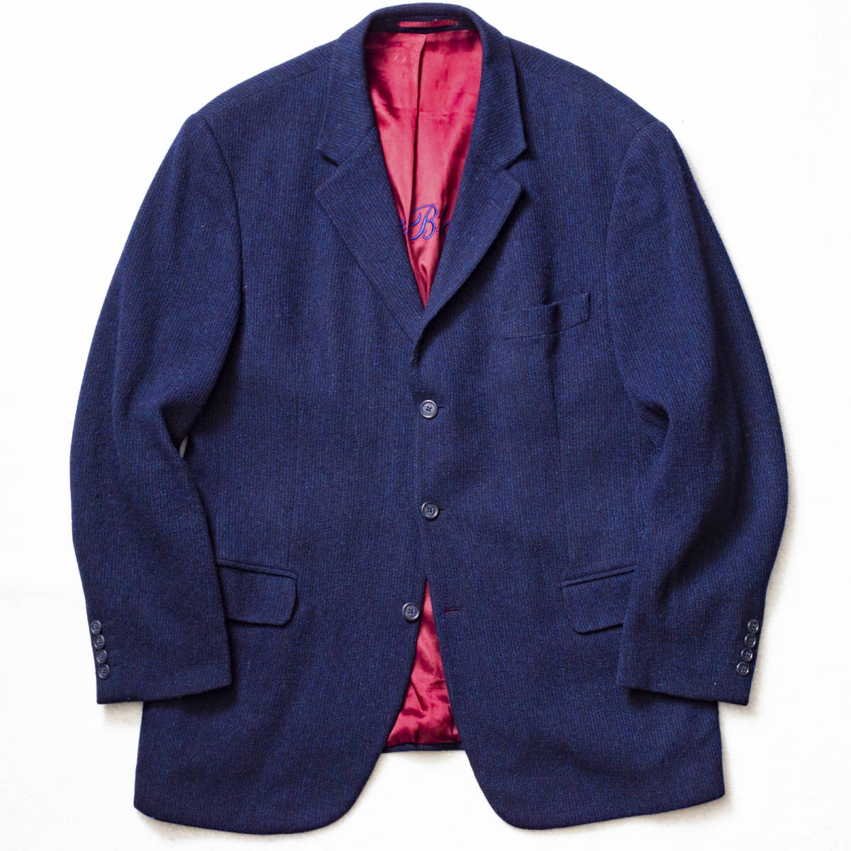 良品XLサイズ/良デザイン!◎THE BLAZER GANT『ネイビーツイード ウール 