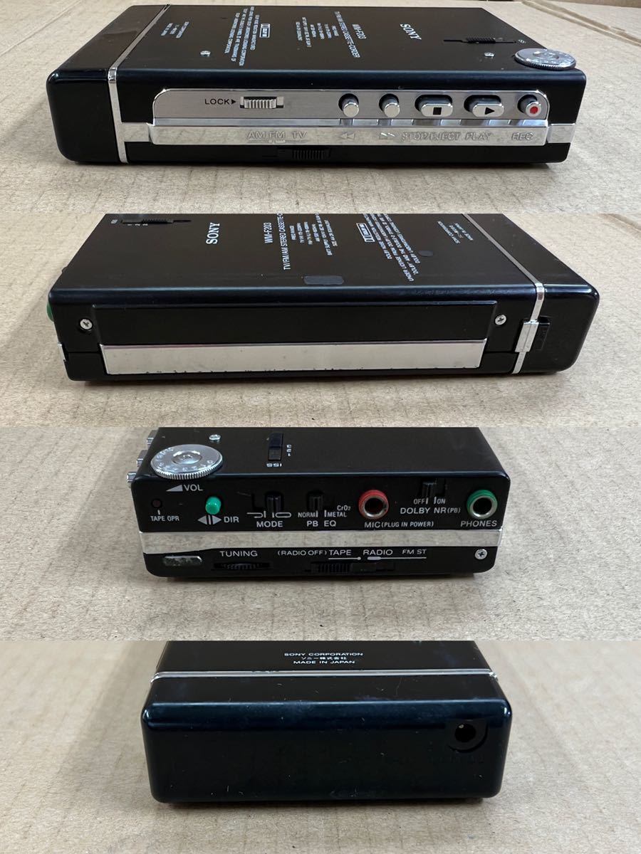 SONY WM-F203 カセットウォークマン シルバー 希少 レア 公式