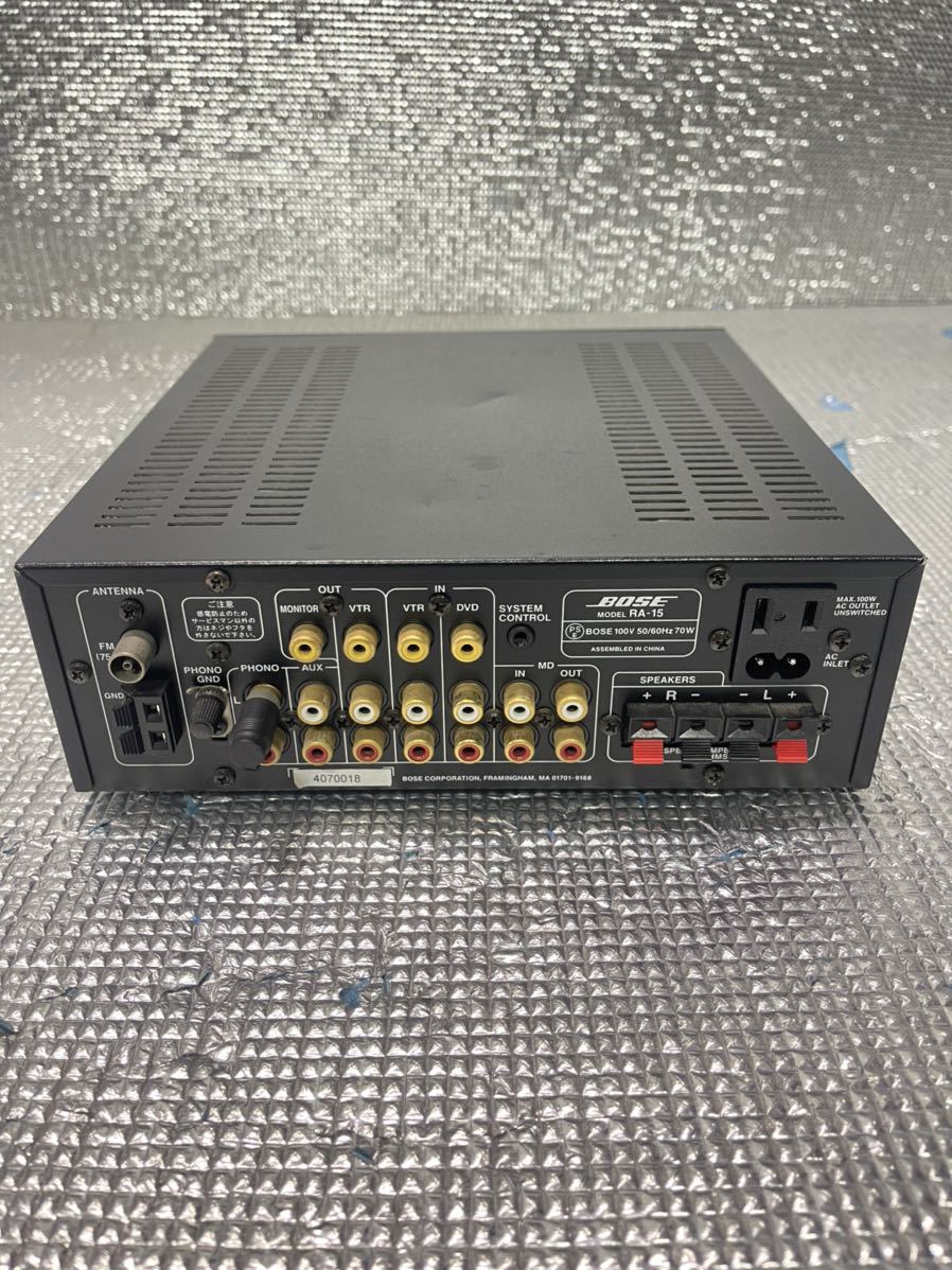 BOSE アメリカンサウンドシステム レシーバーアンプ RA-15 中古品
