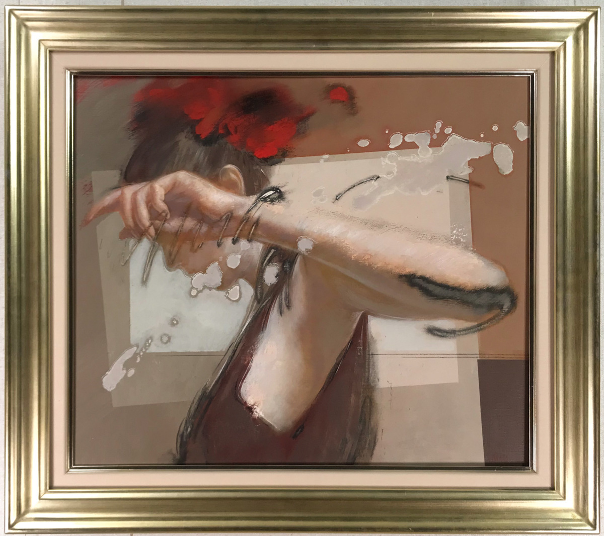  柏本龍太 1973- リアリズム油彩10号 Baila me 油彩10号 国内外所蔵美術館等多数の 作家 二紀会委員 個展:松坂屋 小田急他(人物画)｜売買されたオークション情報、yahooの商品情報をアーカイブ公開 人物画