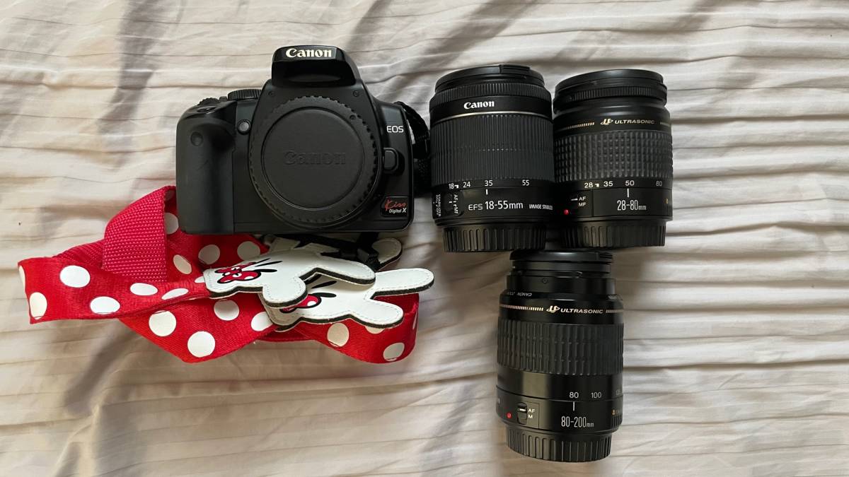 【豊富な，格安】 Canon EOS Kiss Digital X レンズ3本セット(キヤノン)｜売買されたオークション情報、yahooの商品情報をアーカイブ公開 - オークファン キヤノン