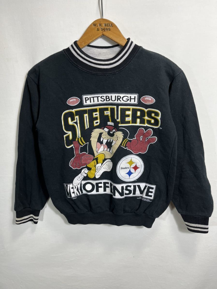 □ 子供用 90s 90年代 ビンテージ NFL Steelers Tasmanian Devil