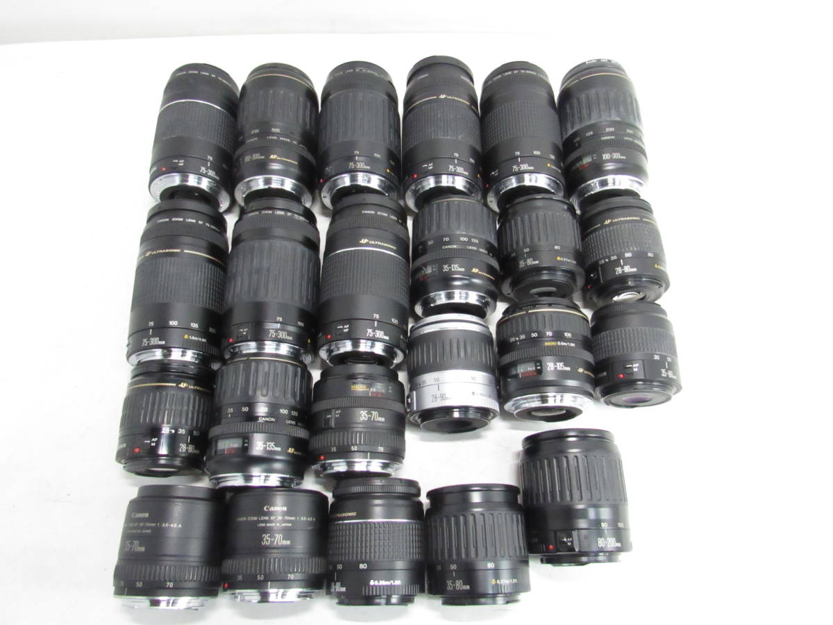 S-4036 Canon AFレンズ 23点 まとめ キャノンカメラレンズ EF ウルトラソニック 他 UltraSonic 28-80 35-80 100-300mm 他 フィルムカメラ EF USM F4 完全版キヤノン（Canon）のおすすめレンズ10選！選び方からおすすめ 2026年最新Yahoo!オークション DNコンパクトで
