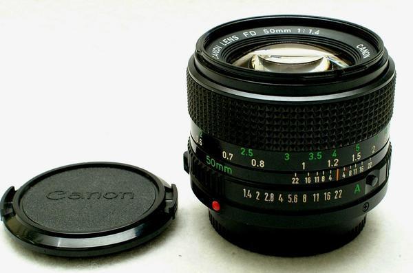 綺麗）Canon キャノン 純正 NEW FD 50mm 高級単焦点レンズ 1:1.4 優良