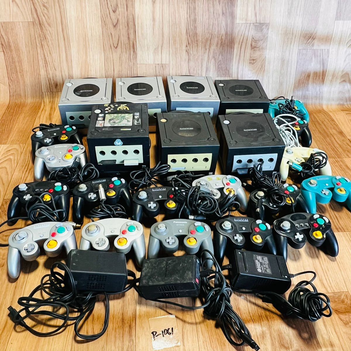  P-1061 任天堂 GAMECUBE ゲームキューブ コントローラー16個 本体7台セット DOL-001(本体)｜売買されたオークション情報、yahooの商品情報をアーカイブ公開 - オークファン 本体