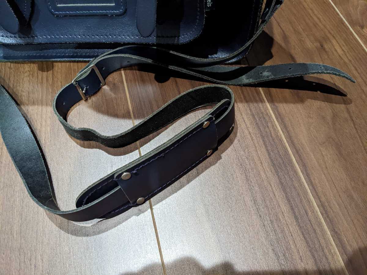 ザッチェルズ Zatchels サッチェルバッグ 14.5インチ ネイビー 【公式 