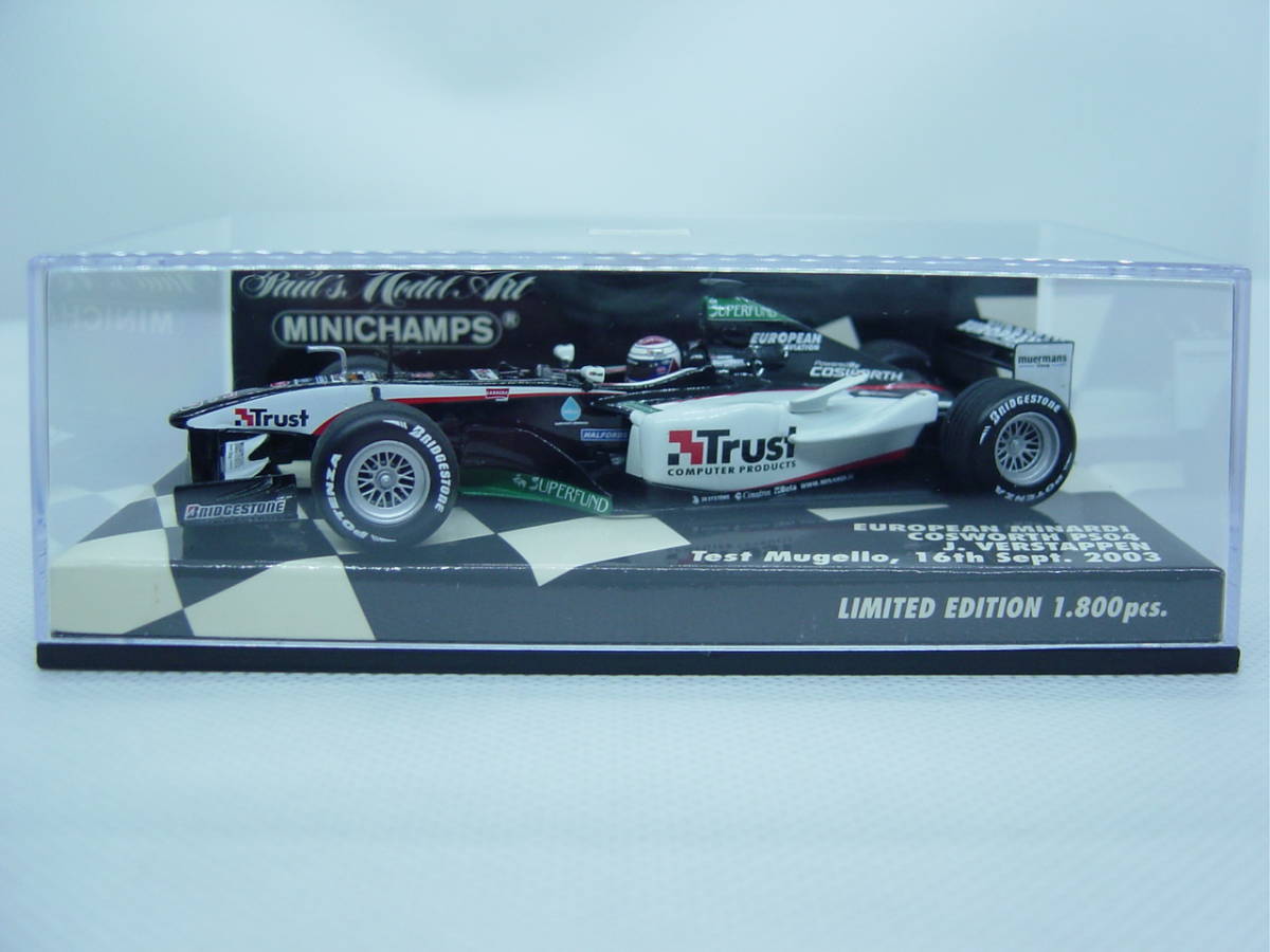  送料300円 MINICHAMPS 1/43 MINARDI COSWORTH PS04 Test Mugello 16th Sept. 2003 J.VERSTAPPEN ミナルディ ヨス フェルスタッペン(レーシングカー)｜売買されたオークション情報、yahooの商品情報をアーカイブ公開 - レーシングカー
