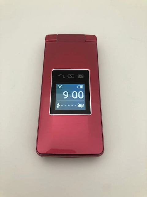 新品同様 SIMフリー かんたん携帯10 レッド 807SH ソフトバンク ロック