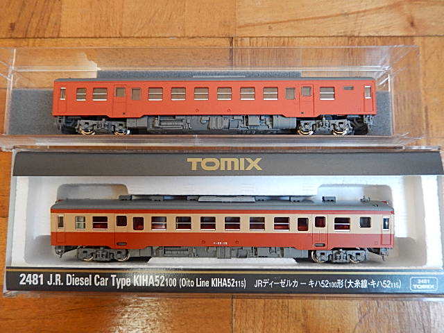 TOMIX 2481 キハ52-115 大糸線+首都圏塗装のジャンク品2両セット