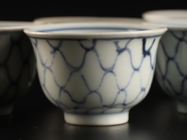 染付 煎茶道具 | 煎茶碗 清代 五客 yk0115 日々の暮らしを