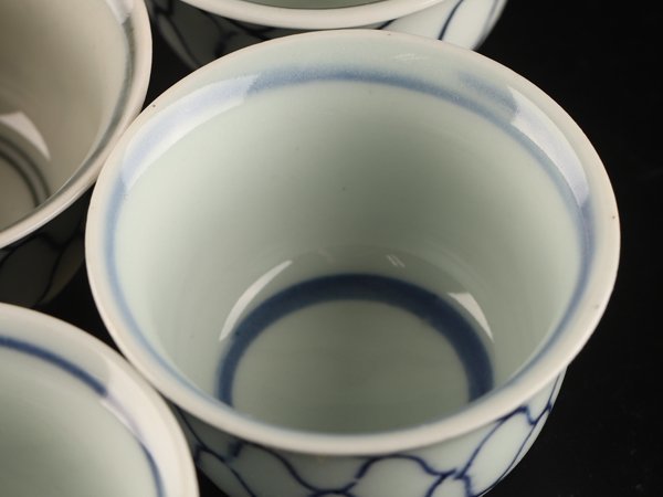 染付 煎茶道具 | 煎茶碗 清代 五客 yk0115 日々の暮らしを