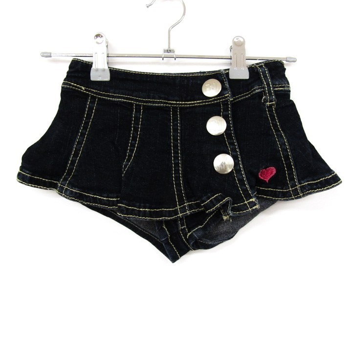  ロニィジーンズ デニムスカート付き ショートパンツ ストレッチ 女の子用 SM117-127サイズ インディゴ青 キッズ 子供服 RONI JEANS(120（115～124cm）)｜売買されたオークション情報、yahooの商品情報 ショートパンツ、半ズボン