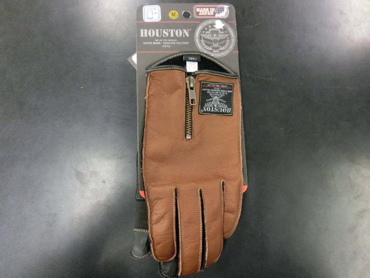 激安大特価，100%新品 M 品 HOUSTON ヒューストン HTVG-002 LEATHER OS GLOVE BROWN M 10J31.22(Mサイズ)｜売買されたオークション情報、yahooの商品情報をアーカイブ公開 - オークファン 一般