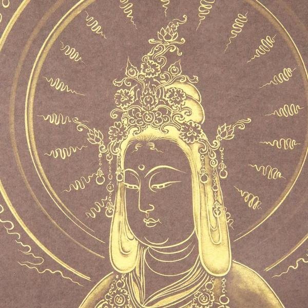 復原国宝仏画　宮原柳僊　増補版51番　仏教 宗教 日本美術 日本画 仏画 画集 真作】【WISH】宮原柳僊 日本画 金落款 金泥仕様 掛軸 仏教美術 ◇豪奢
