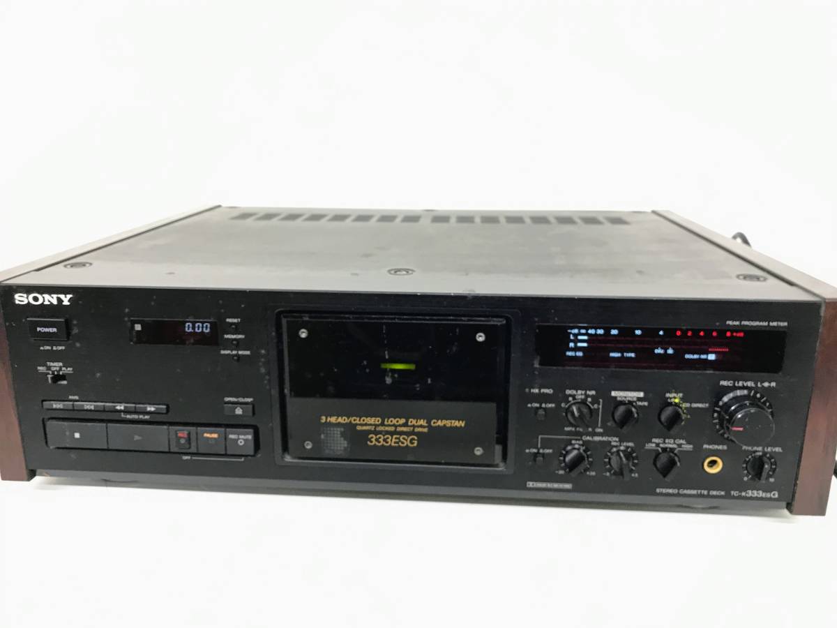 さ[IY1908]オーディオ機器 SONY/ソニー カセット デッキ TC-K333ESG