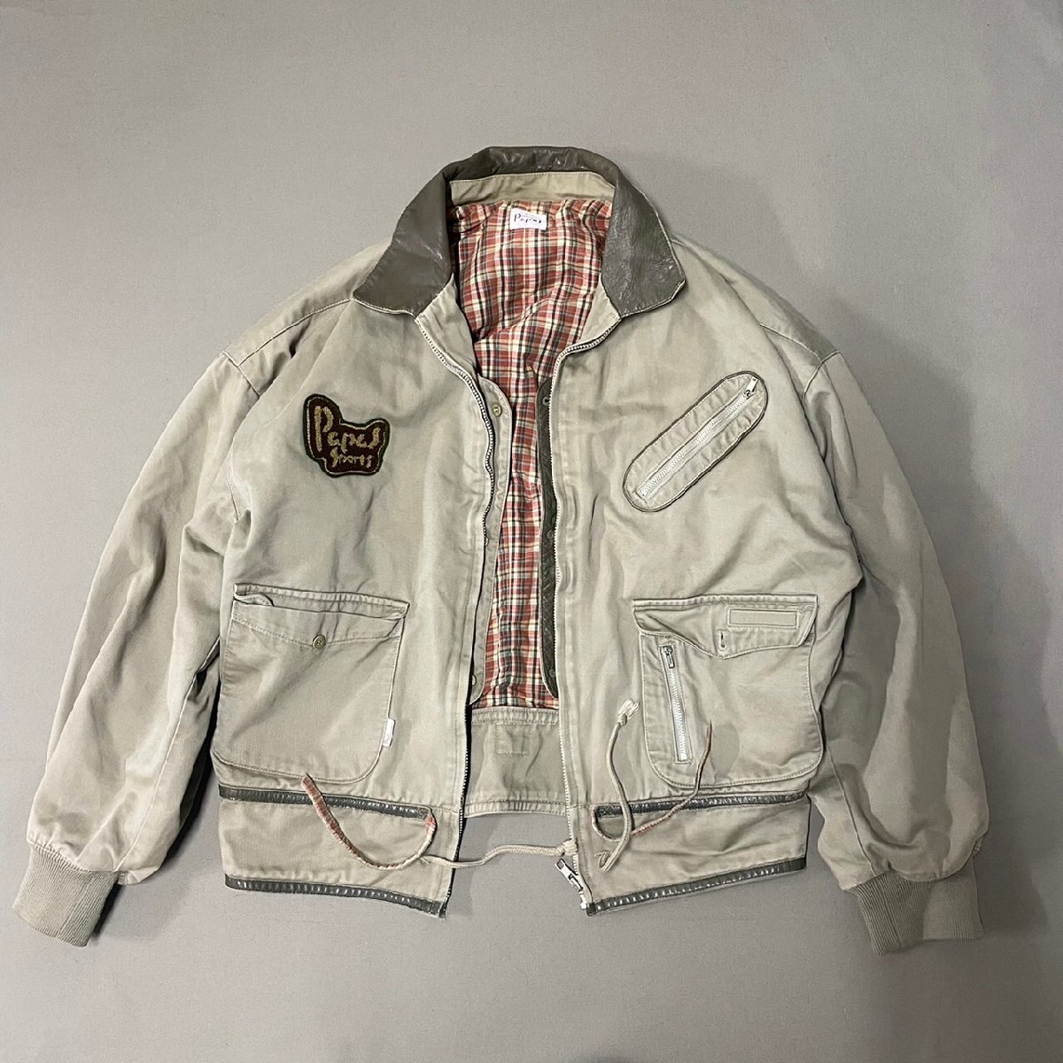○ Papas パパス 80s DC スウィングトップ ジャケット ブルゾン ジップ 