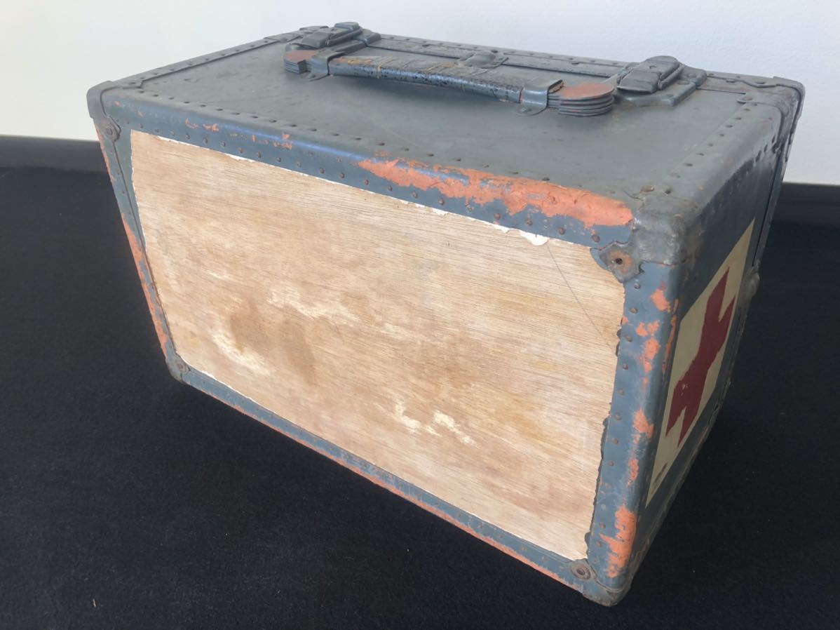 戦前の応急医療箱 昭和レトロ 道具箱 ボテ箱(ミリタリー)｜売買された