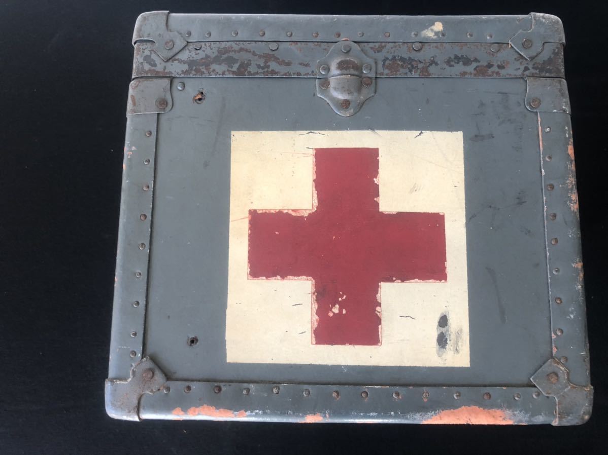 戦前の応急医療箱 昭和レトロ 道具箱 ボテ箱(ミリタリー)｜売買された