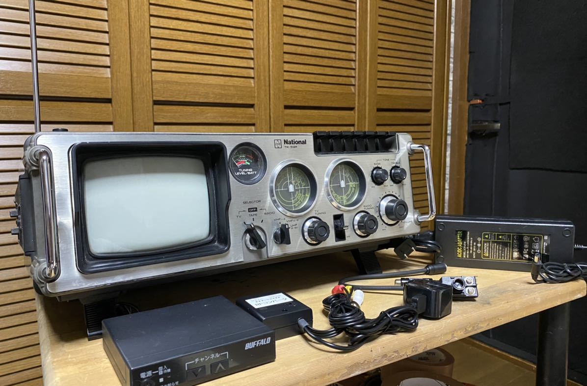 TR-512F ナショナル National ラジオ 公式通販 テレビ付きラジカセ