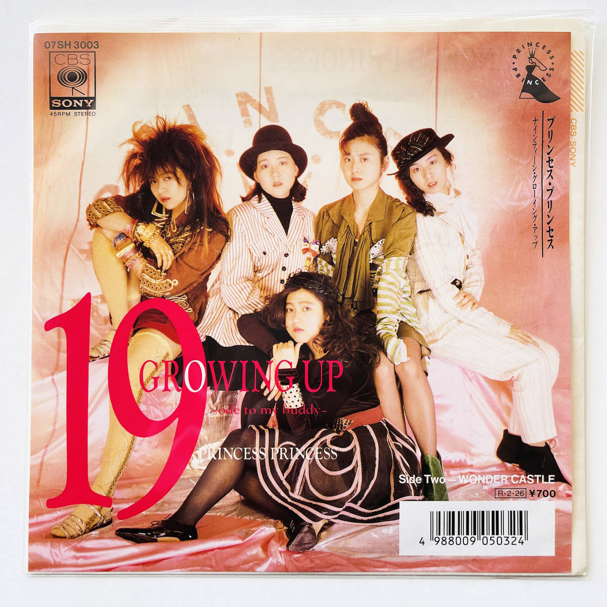 プリプリ　19インチ③ 貴重..見本盤7インチコード 〔 Princess Princess - 19 Growing Up