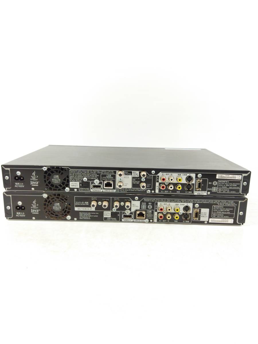 ソニー HDD/BDレコーダー BDZ-AT750W (500GB) 動作品(918) W録画