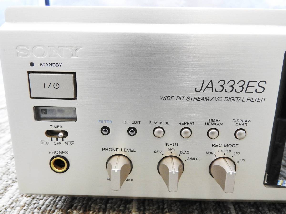 SONY ソニー☆MDデッキ MDS-JA333ES☆ジャンク品 「管理№F7632」 SONY