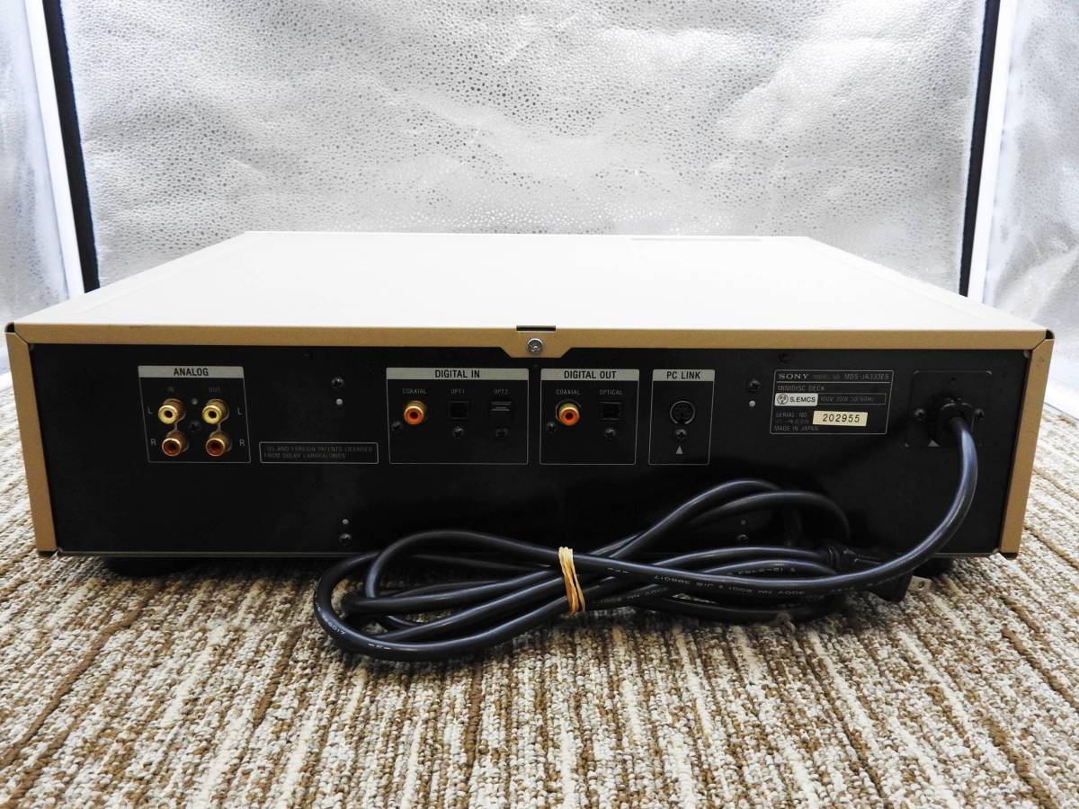 SONY ソニー☆MDデッキ MDS-JA333ES☆ジャンク品 「管理№F7632」 SONY
