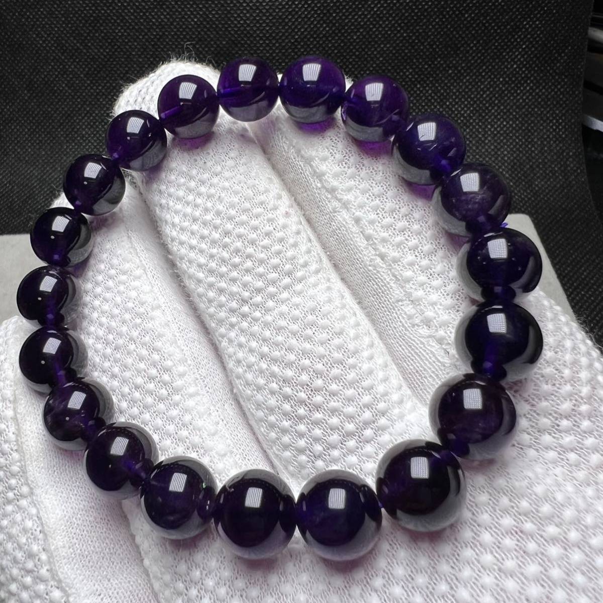 【1101】最高級 ウルグアイ産 アメジスト 10mm ブレスレット