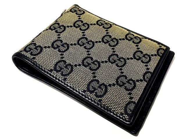 GUCCI グッチ 札入れ 二つ折り財布 GG柄 130929(男性用財布)｜売買され