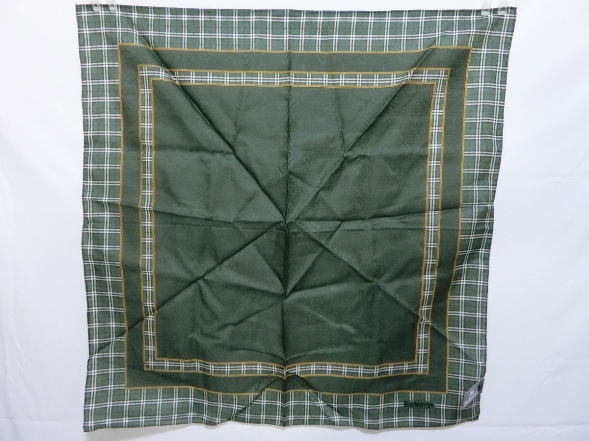 未使用 BURBERRY バーバリー チェック柄 メンズ ハンカチ 6枚セット