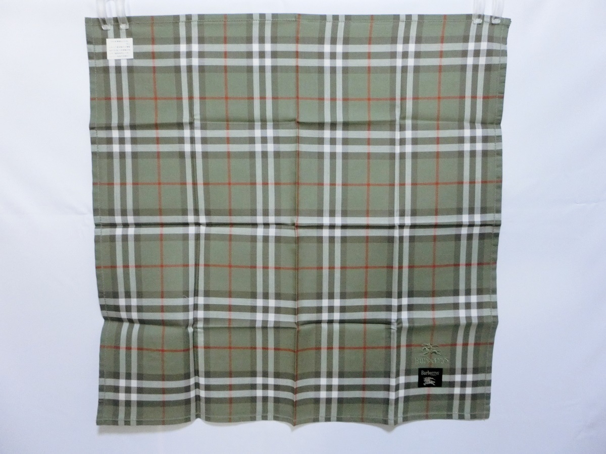 未使用 BURBERRY バーバリー チェック柄 メンズ ハンカチ 6枚セット