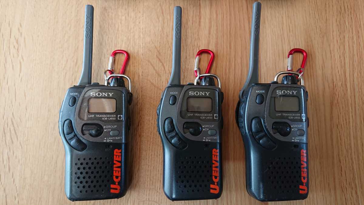 ☆SONY ソニー ICB-U650 特定小電力トランシーバー インカム 無線機