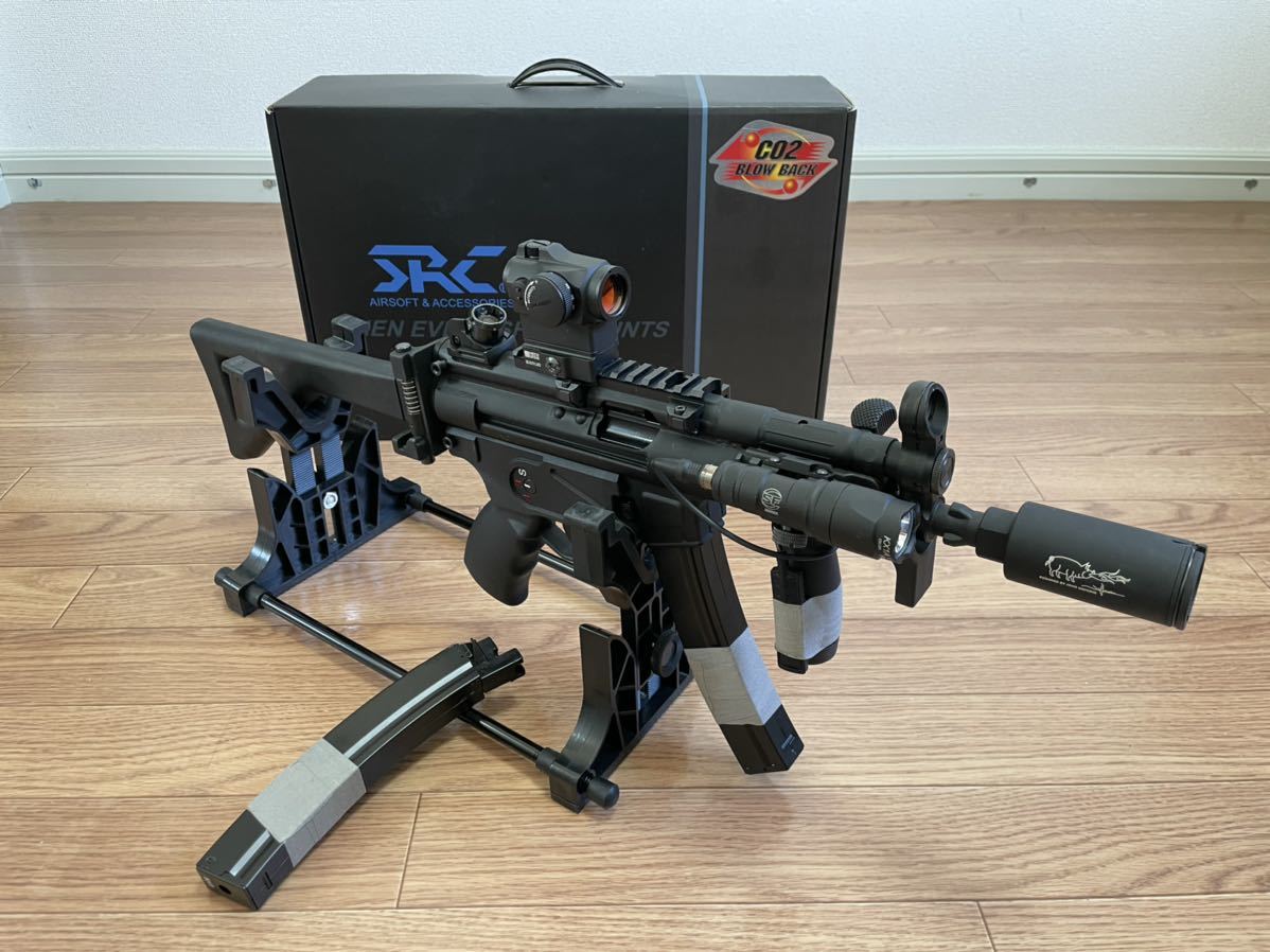 ★SRC MP5K PDW CO2 GBB サブマシンガン★