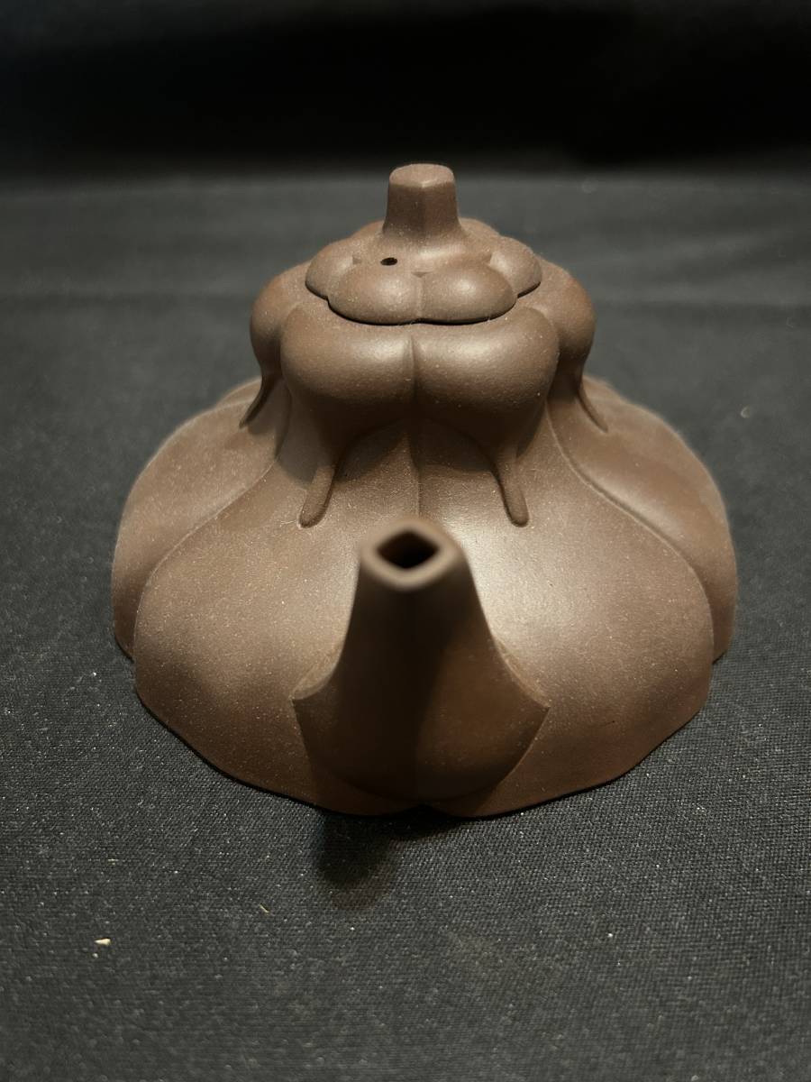 中国宜興 急須 朱泥 茶注 紫砂 中国古玩 紫泥 煎茶道具 宜興 水平壺