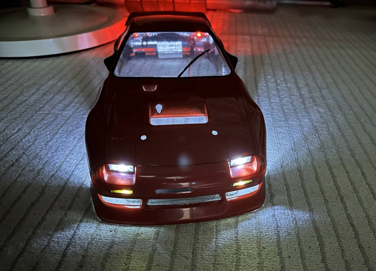 マツダ rx7 fc3s ドリフトなど用ボディ 電飾付き ヨコモyd2やタミヤ 